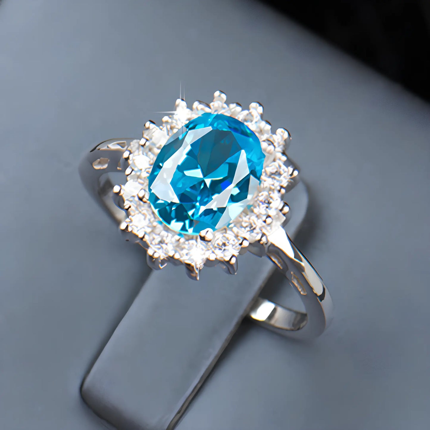 Anel Chromia em Prata 925 com Zircônia