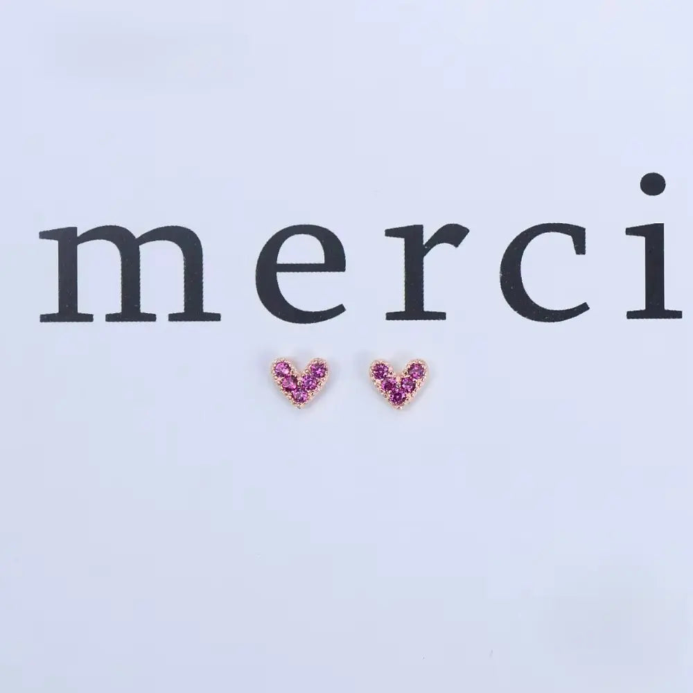 Brinco Heart Merci com Zircônia em Prata 925