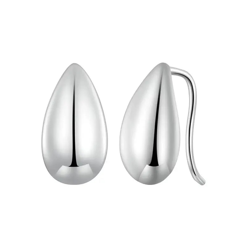 Brinco Glossy em Prata 925