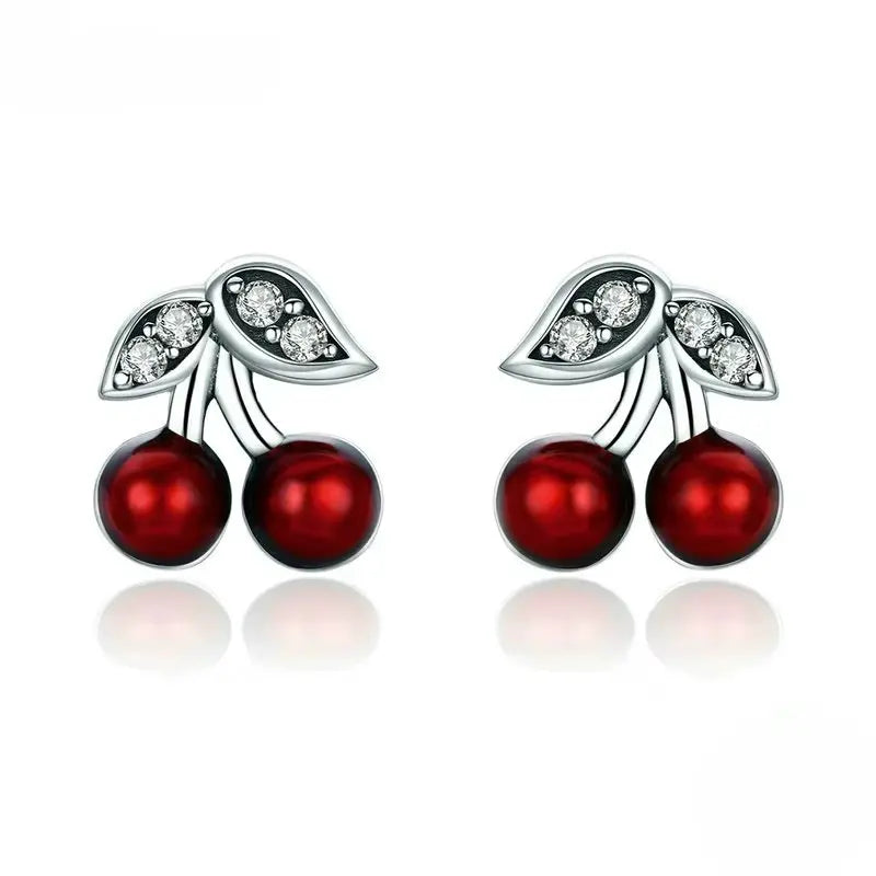 Brinco Cherry com Zircônia em Prata 925