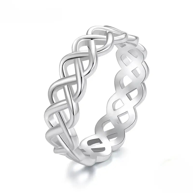 Anel Infinity Twist em Prata 925