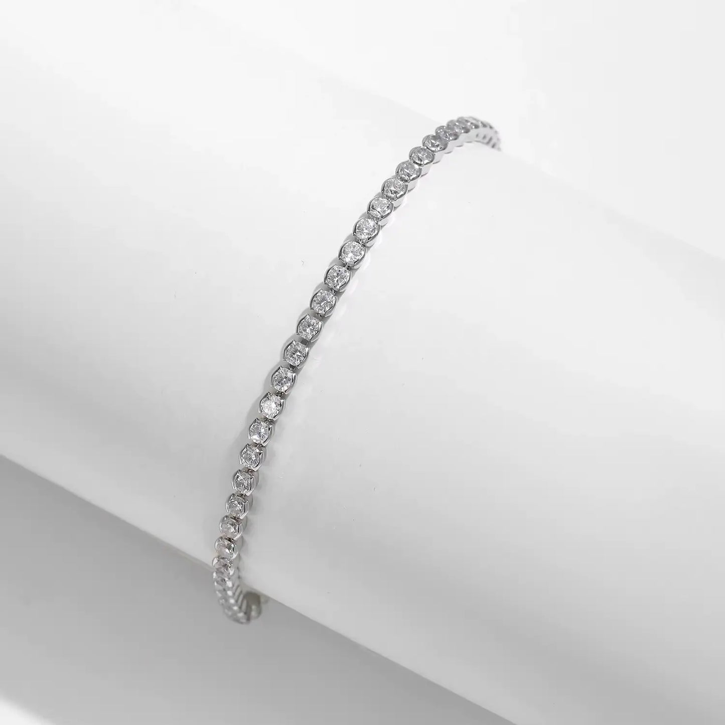 Bracelete Lumos com Zircônia em Prata 925
