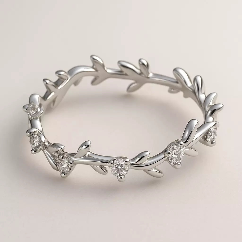 Anel Petal Shine em Prata 925 com Zircônias