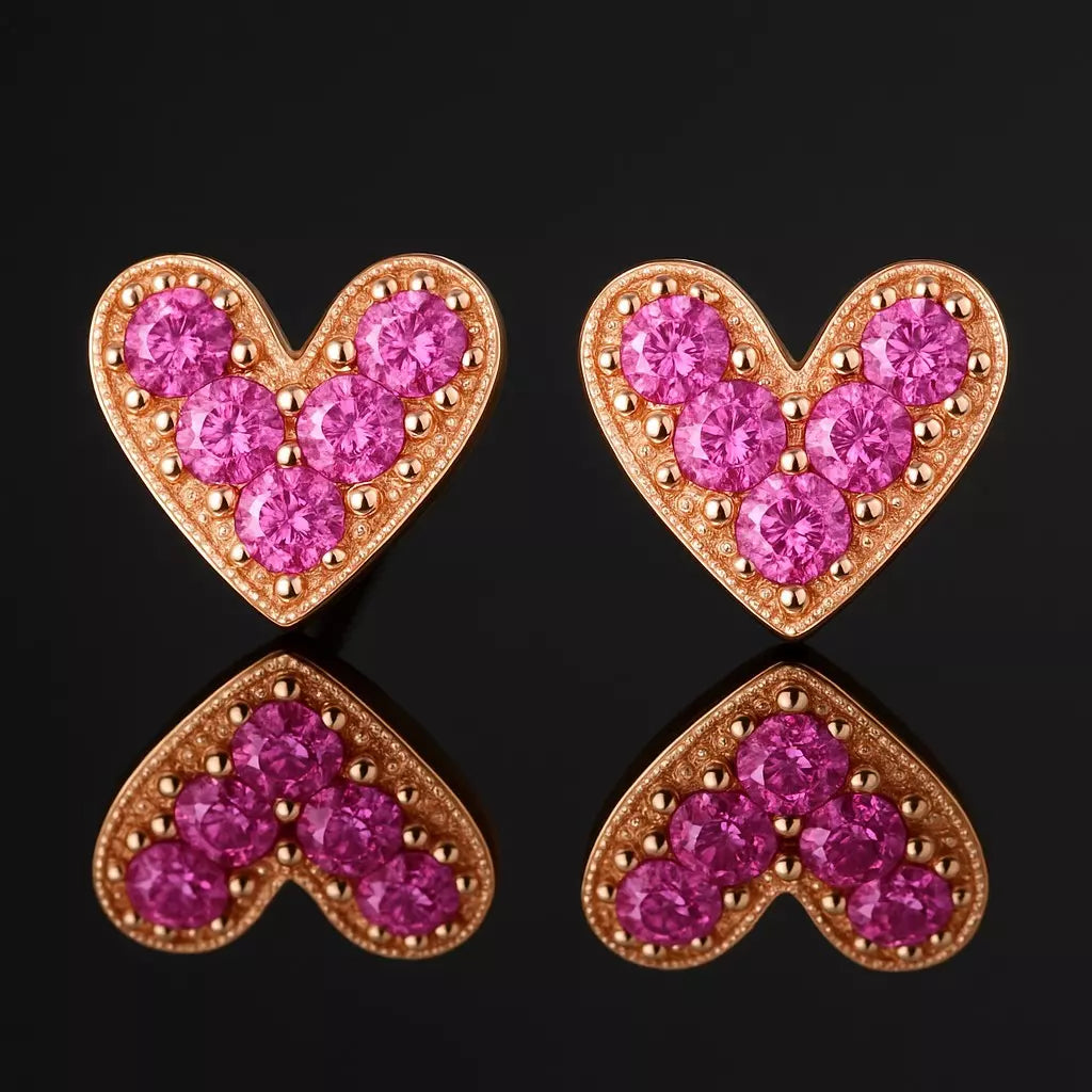 Brinco Heart Merci com Zircônia em Prata 925