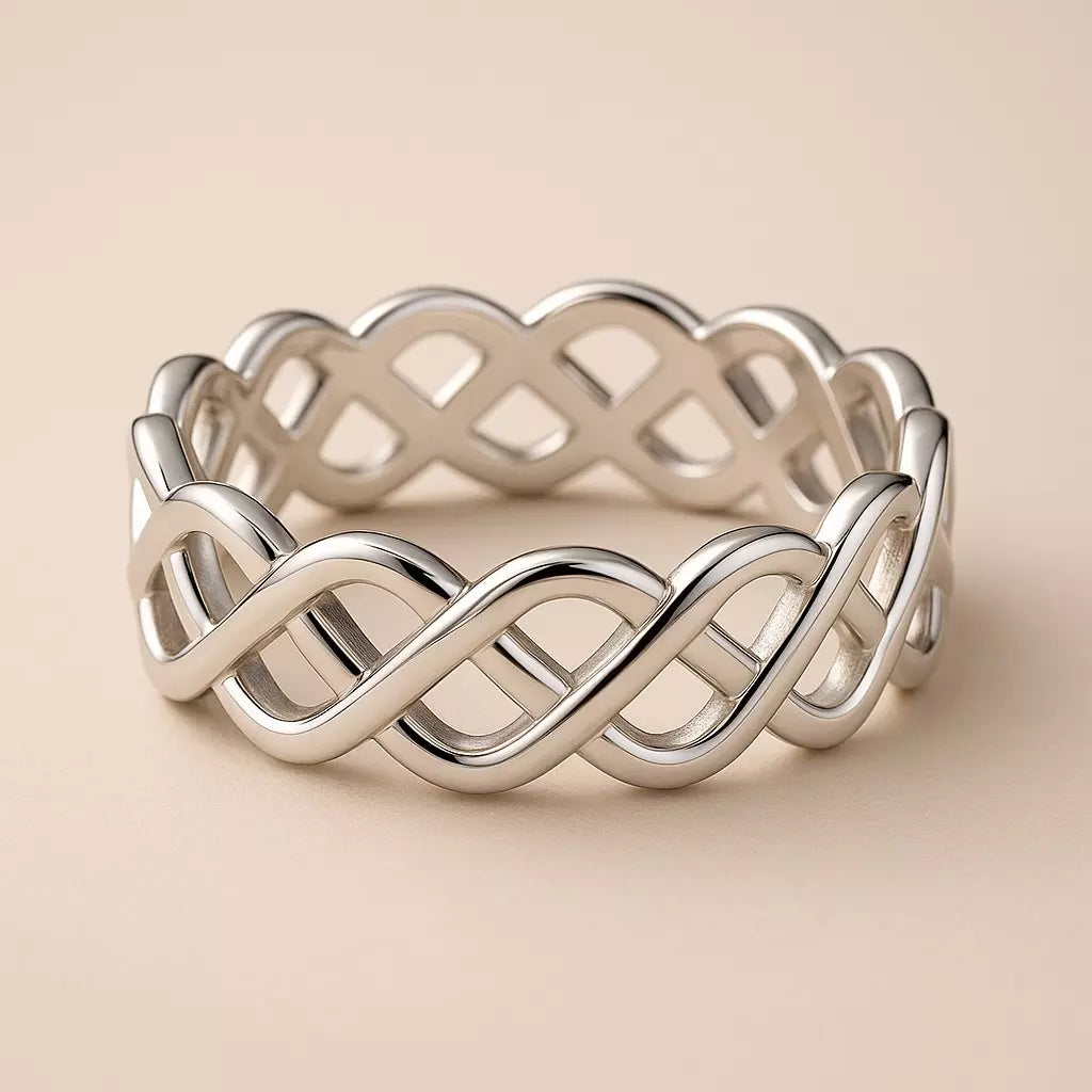Anel Infinity Twist em Prata 925