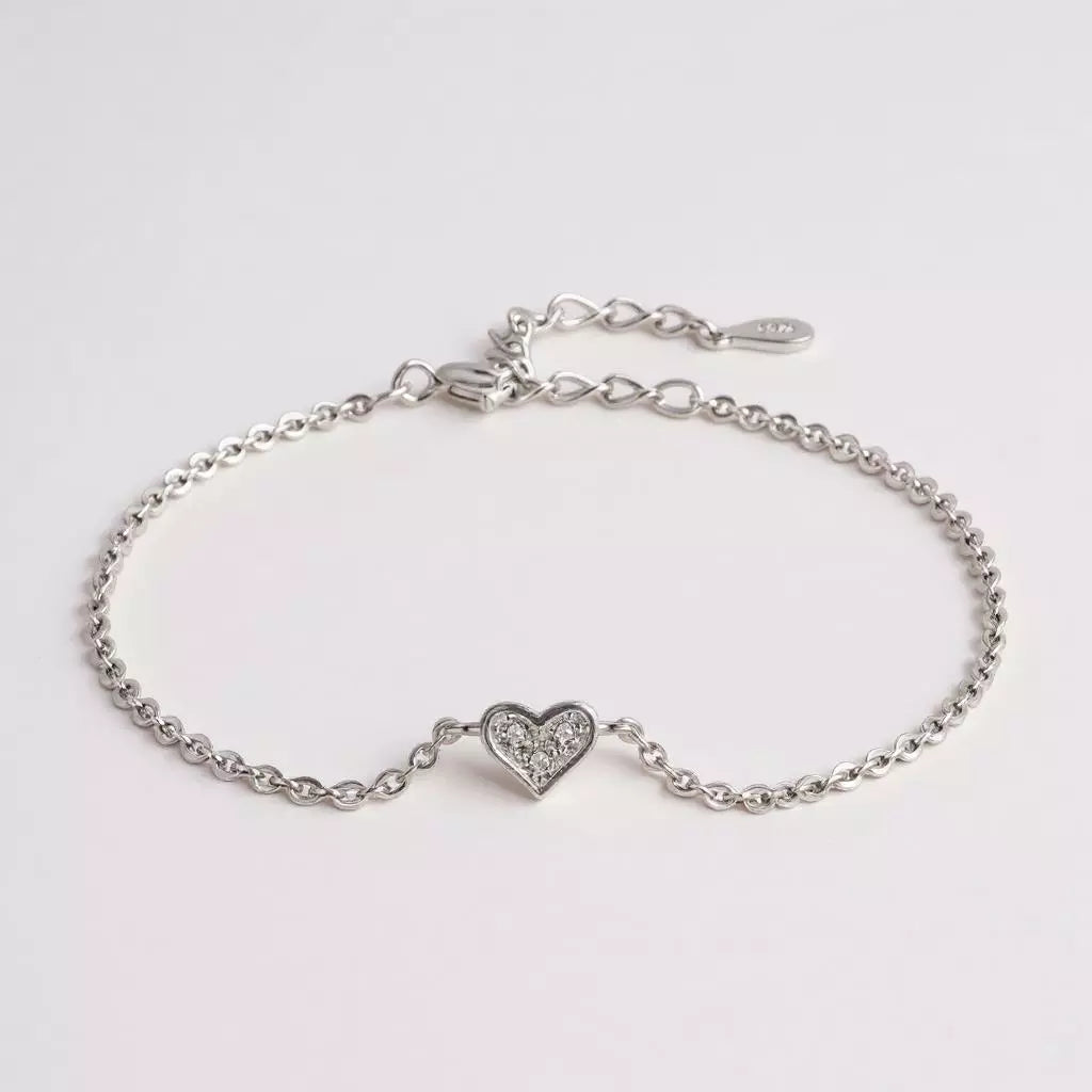 Bracelete Pure Love com Zircônia em Prata 925