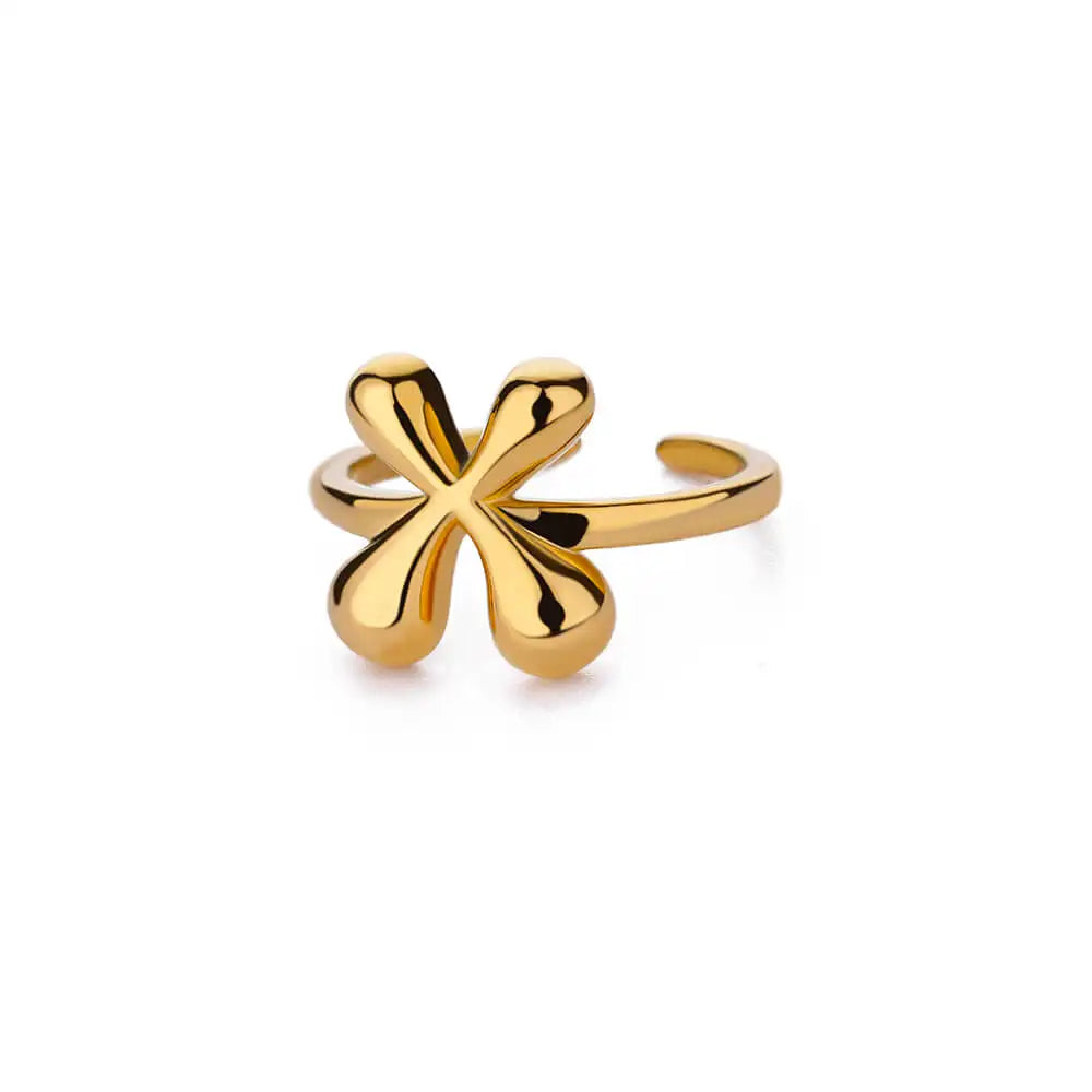 Anel Letrita Memores banhado a Ouro 18k