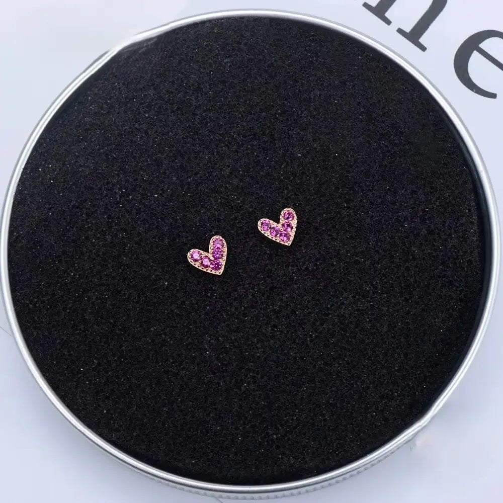 Brinco Heart Merci com Zircônia em Prata 925