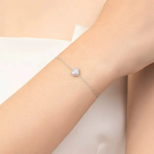 Bracelete Rosé Glow com Zircônia em Prata 925
