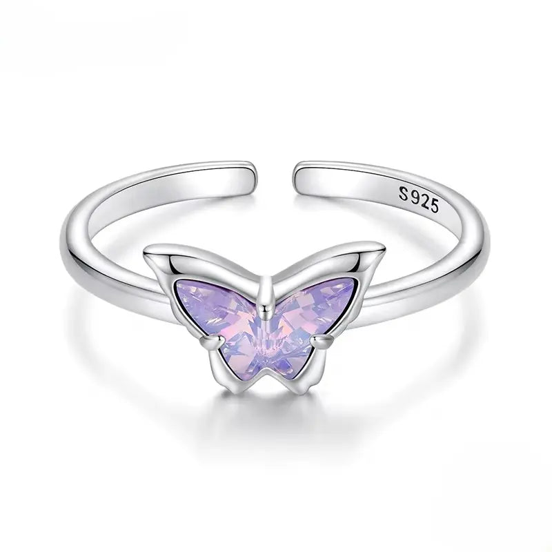 Anel Serenity Wings em Prata 925 Ajustável