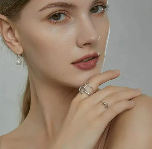 Anel Halo com Zircônia em Prata 925