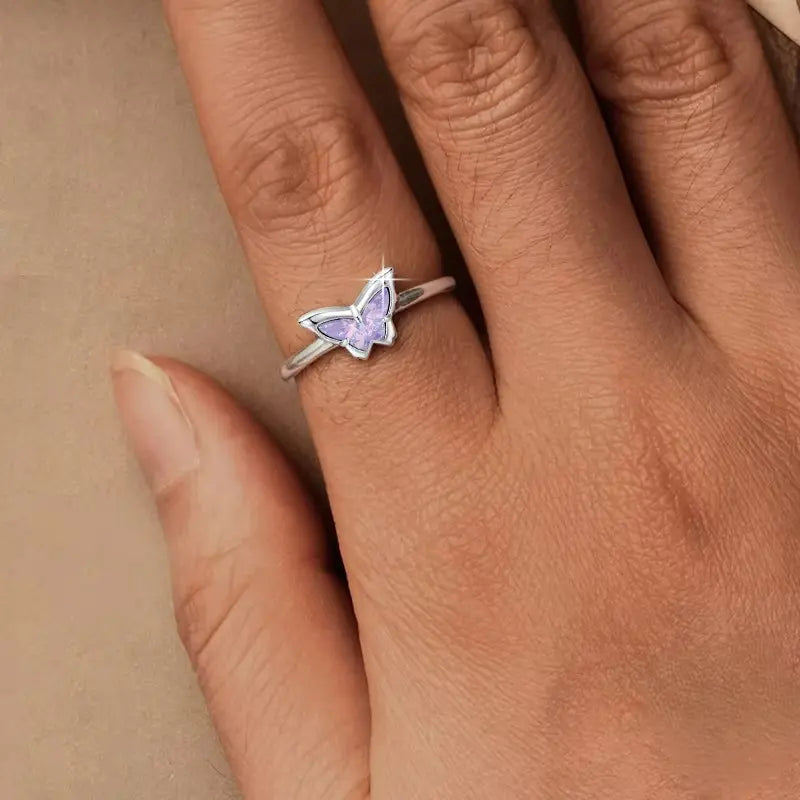Anel Serenity Wings em Prata 925 Ajustável