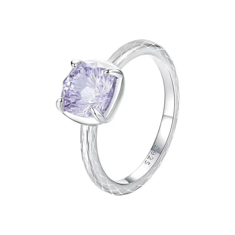 Anel Viola di Luce com Zircônia