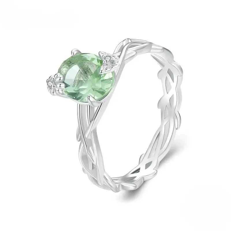 Anel Serene Spinel em Prata 925 com zircônias