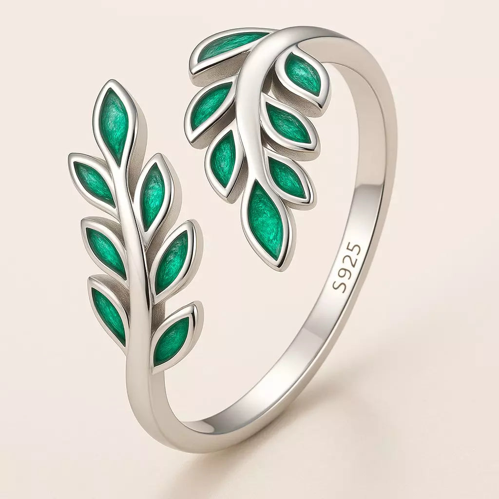 Anel Nature com Esmalte Ajustável