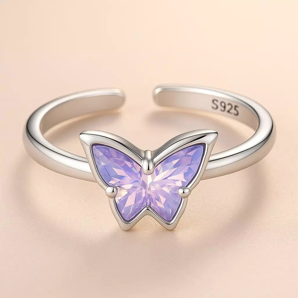 Anel Serenity Wings em Prata 925 Ajustável