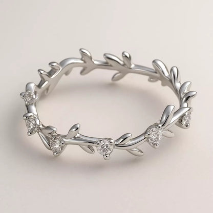 Anel Petal Shine em Prata 925 com Zircônias