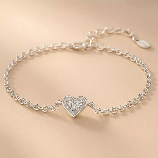 Bracelete Pure Love com Zircônia em Prata 925