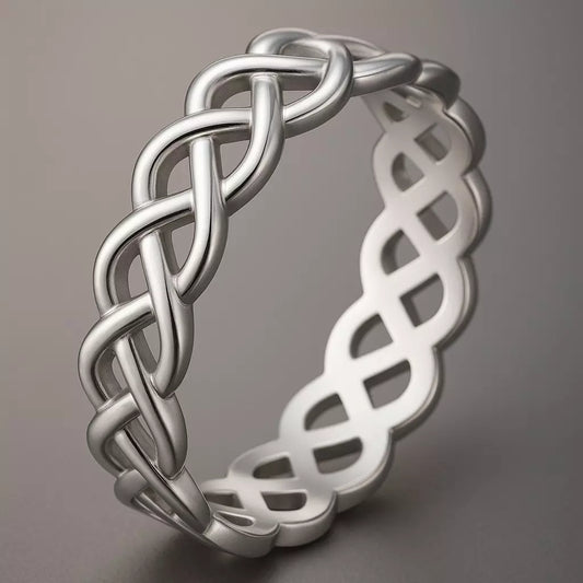 Anel Infinity Twist em Prata 925