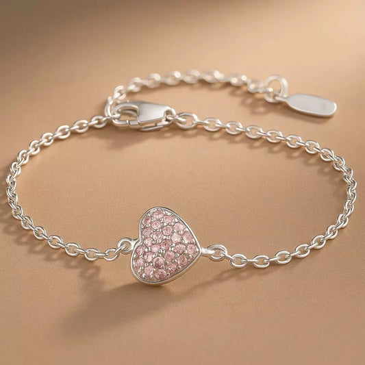 Bracelete Rosé Glow com Zircônia em Prata 925