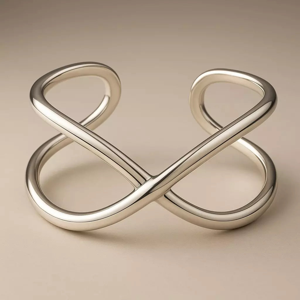 Anel Knot Eterno em Prata 925 Ajustável