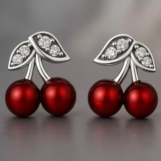 Brinco Cherry com Zircônia em Prata 925