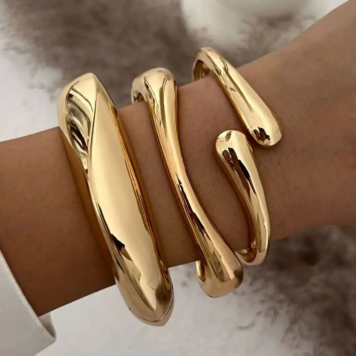 Kit 3 Pulseiras Chunky Dourado 40% de desconto